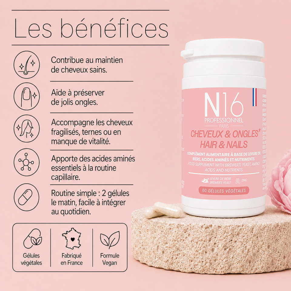 Cure Pousse & Force - Complément Alimentaire - 120 gélules - N16 Professionnel