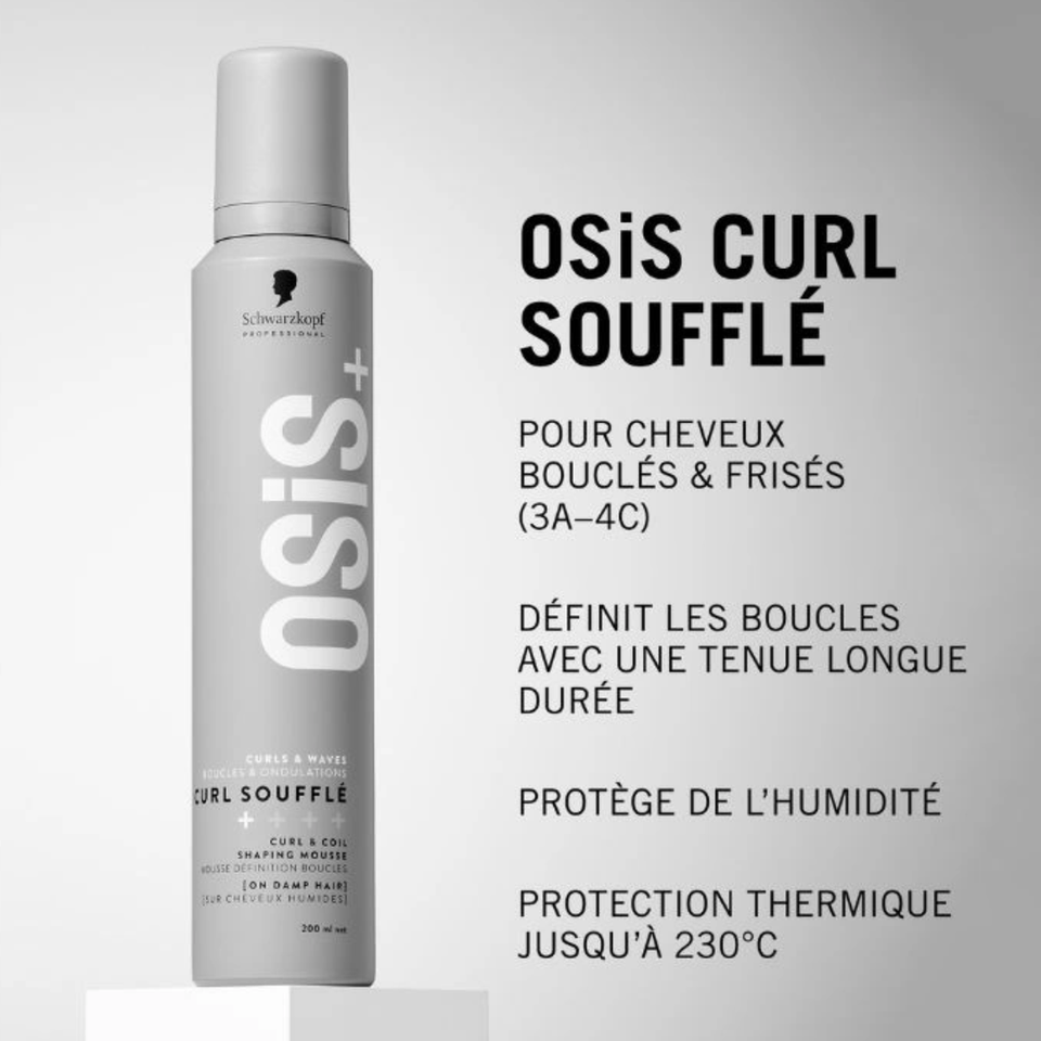 Mousse Définition Boucles Curl Soufflé Osis+ Schwarzkopf - 200ml