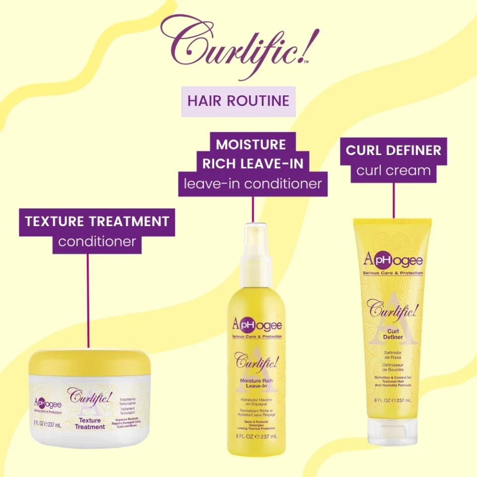 Traitement Texturisant Curlific! Fortifiant et Revitalisant Aphogee 237ml