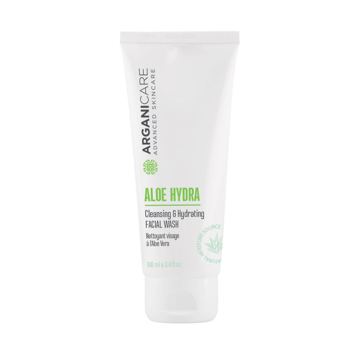 Nettoyant Hydratant Visage à L'Aloe Vera Arganicare 100ml