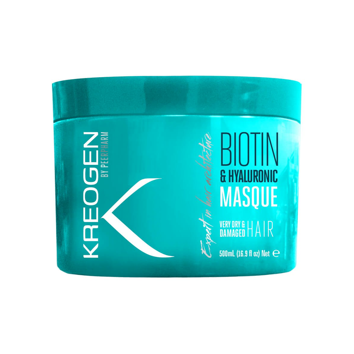 Masque Nourrissant Et Réparateur à la Biotine - Cheveux Très Secs Et Abîmés Kreogen 500ml