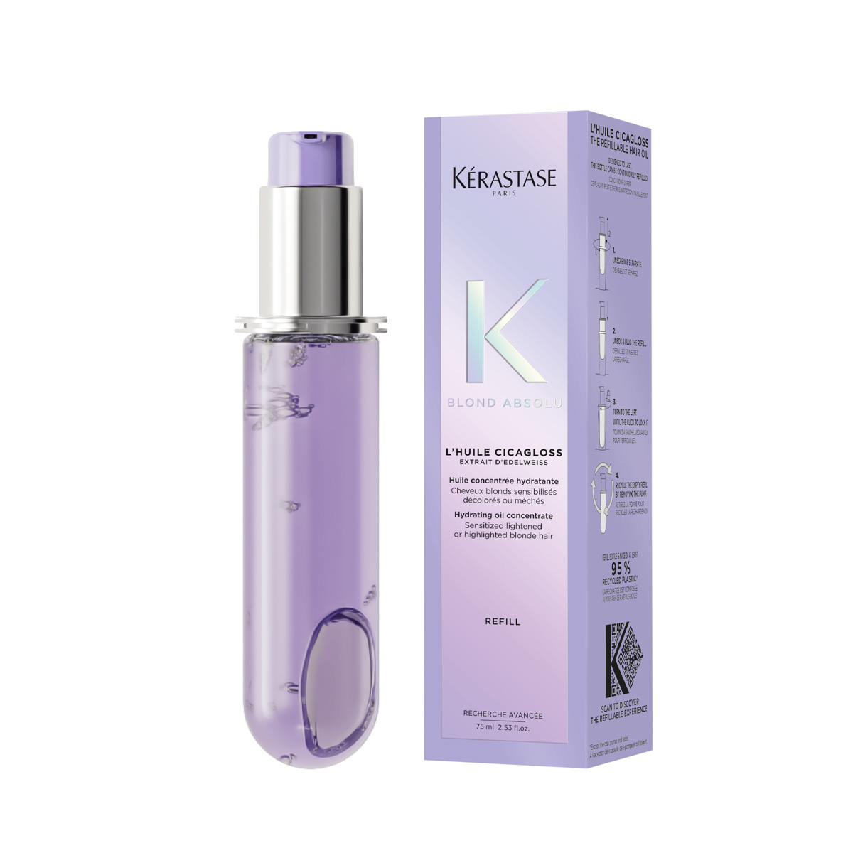 Recharge Huile Cicagloss Blond Absolu Kérastase 75 ml