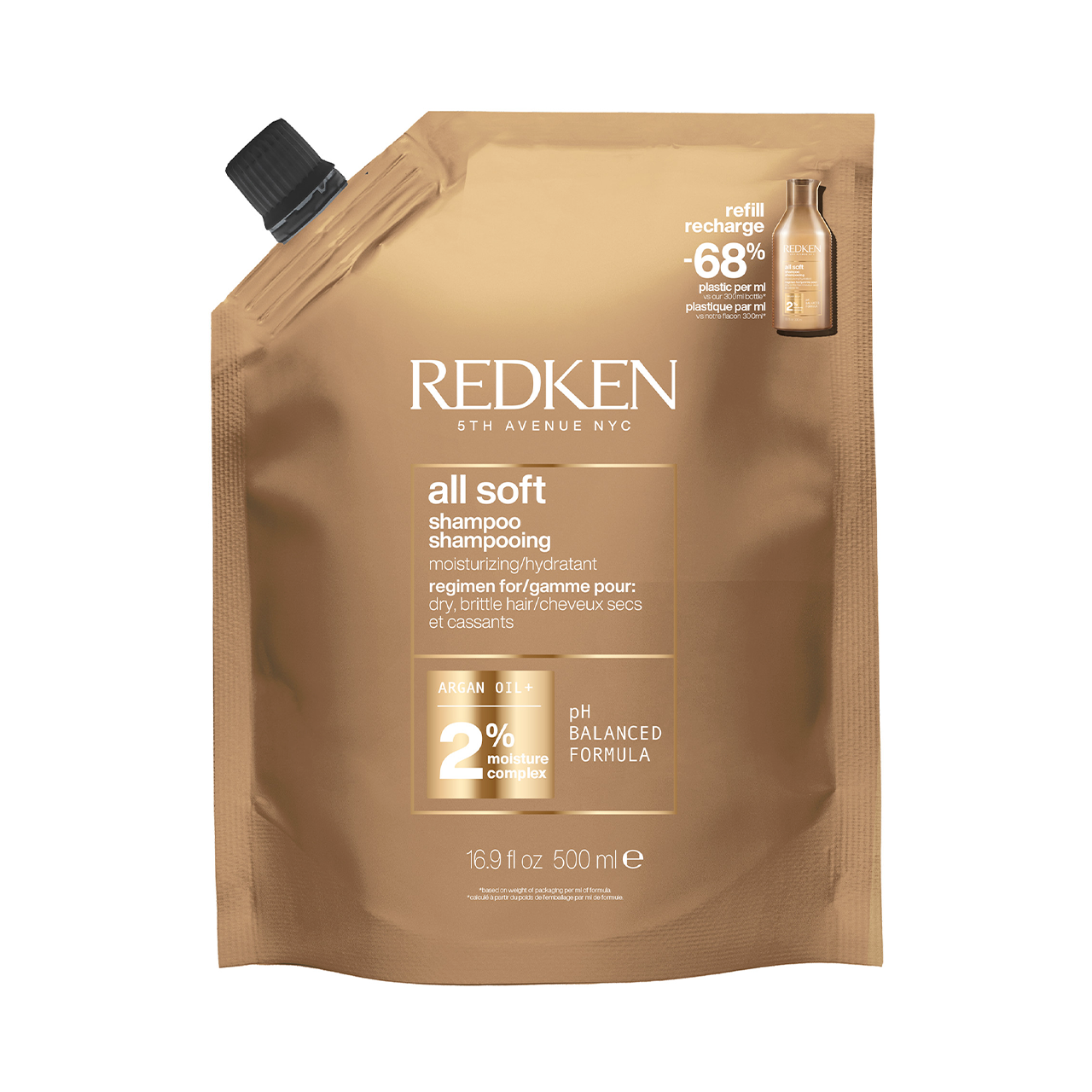 Recharge Shampooing  All Soft Redken 500ml
