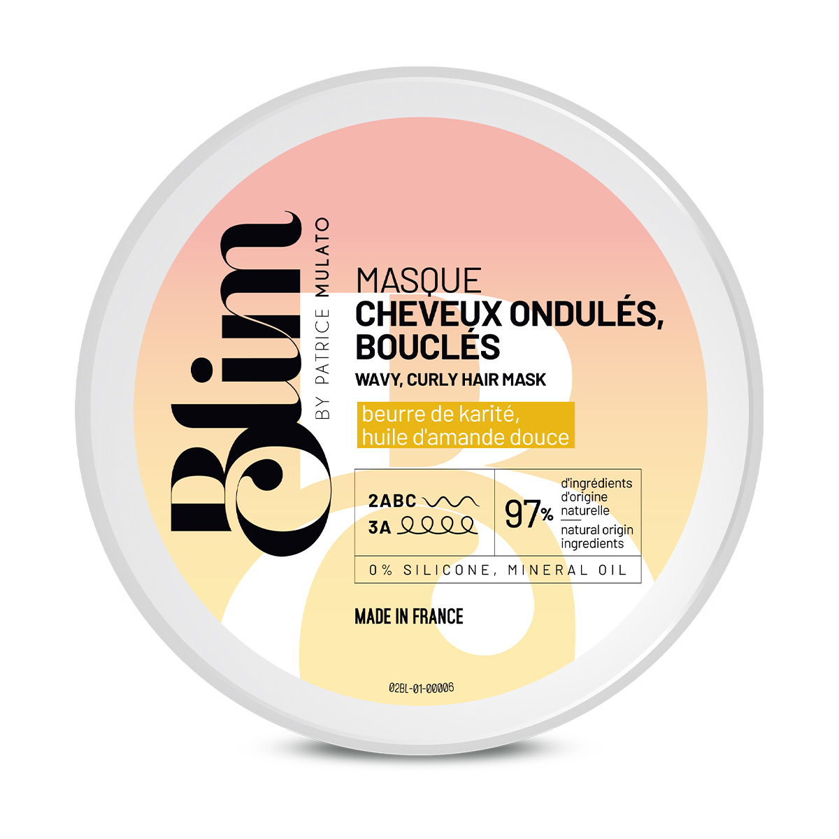 Masque Cheveux Ondulés, Bouclés Blim by Mulato 200 ml