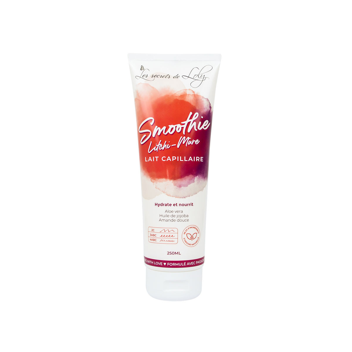 Lait Capillaire Smoothie Litchi Mûre Les Secrets de Loly 250ml