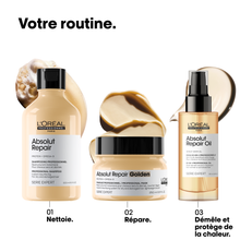 Absolut Repair Masque Restructurant Doré Cheveux Abîmés L'Oréal 250ml