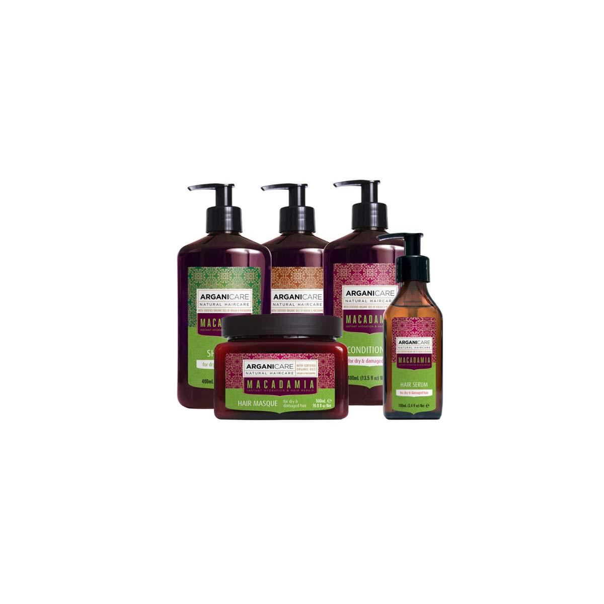 Rituel Macadamia Cheveux Secs et Abîmés Arganicare