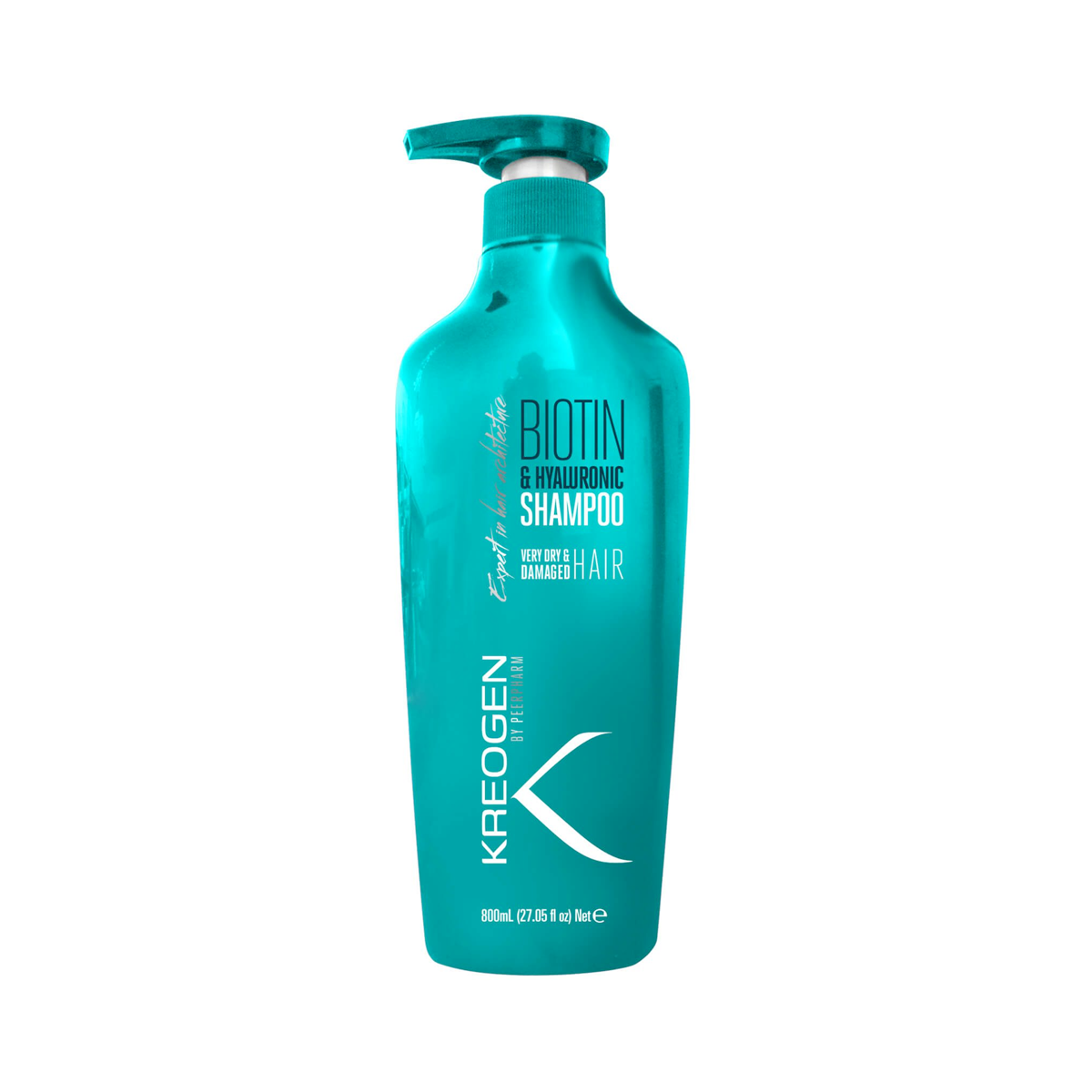 Shampooing Réparateur À La Biotine  Cheveux Très Secs Et Abîmés Kreogen 800ml
