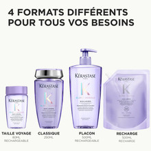 Bain Lumière Blond Absolu Kérastase - Shampooing Blond Anti-Jaune - 80 ml
