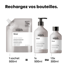 Éco-Recharge Shampooing Silver L'Oréal 500ml
