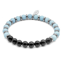 "Peau Apaisée" - Aigue Marine - Tourmaline noire