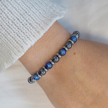 "Bye Bye Blues" - Hématite - Lapis Lazuli