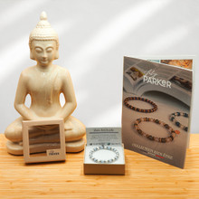 "Zen Attitude" - Aigue Marine - Howlite blanche