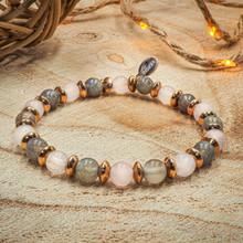 "Libre comme l'Air" - Labradorite - Quartz Rose