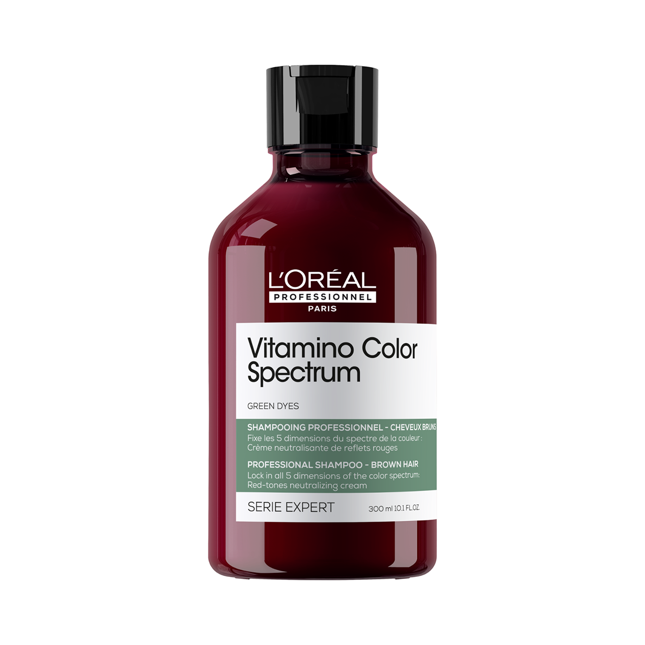 Shampoing Neutralisant Vert Vitamino Color Spectrum L'Oréal 300ml - hairStore.fr