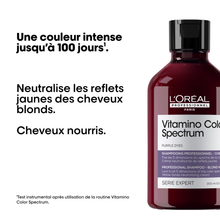Shampoing Neutralisant Violet Vitamino Color Spectrum L'Oréal 300ml - hairStore.fr