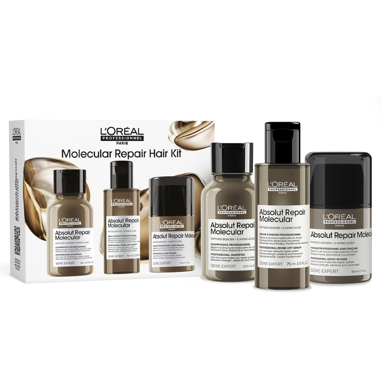 Kit Découverte Trio Absolut Repair Molecular L'Oréal Professionnel - hairStore.fr