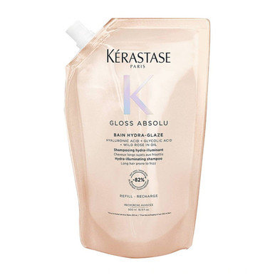 Recharge Bain Hydra-Glaze Gloss Absolu Kérastase - Brillance Anti-Frizz - 500 ml