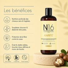 Shampooing Douceur Karité Cheveux Bouclés N16 Professionnel 500 ml