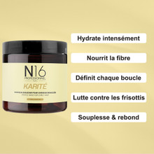 Masque Douceur Karité Cheveux Bouclés N16 Professionnel 500 ml