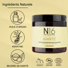 Masque Douceur Karité Cheveux Bouclés N16 Professionnel 500 ml