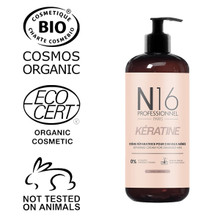 Crème Réparatrice Kératine Cheveux Abîmés N16 Professionnel 350 ml