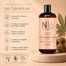 Shampooing Ricin Accélérateur de Pousse N16 Professionnel 500 ml