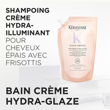 Recharge Bain Crème Hydra-Glaze Gloss Absolu Kérastase 500ml - hairStore.fr