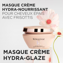 Kérastase Gloss Absolu Masque hydra-nourrissant pour cheveux épais sujets aux frisottis 75ml