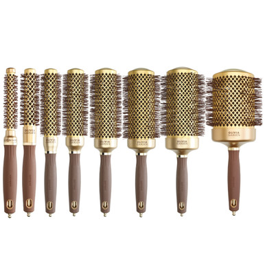 Expert Blowout Shine Wavy Bristles Gold&Brown Olivia Garden - Brillance