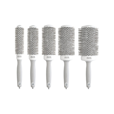 Expert Blowout Speed Wavy Bristles White&Grey Olivia Garden - Brillance