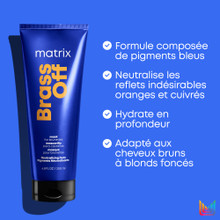 Masque Neutralisant Bleu Brass Off 200ml - hairStore.fr