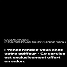 Potion 9 Soin Professionnel Mousse-en-poudre 2x15 sachets - hairStore.fr