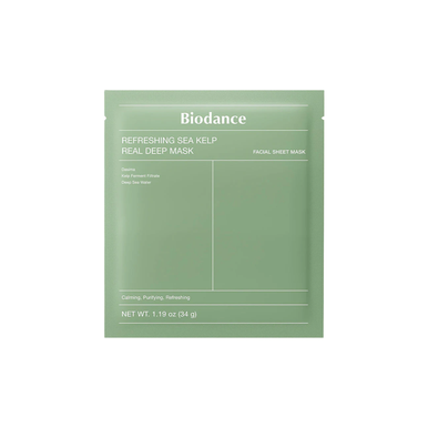 Masque Refreshing Sea Kelp Real Deep Mask Biodance - Peaux Sensibles