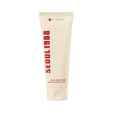 Crème Seoul 1988 Cream: Snail Mucin 93% + Rice K-Secret - Hydratation