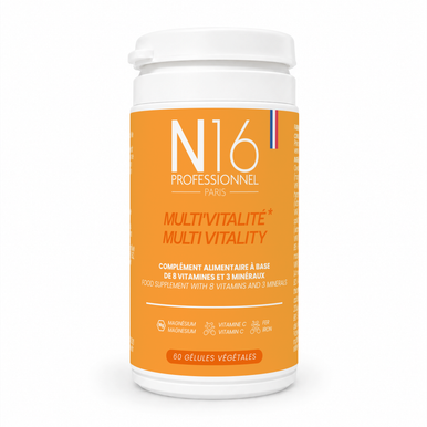 Complément Alimentaire Multi'Vitalité 8 Vitamines & 3 Minéraux N16 Professionnel - Vitalité - 60 gélules