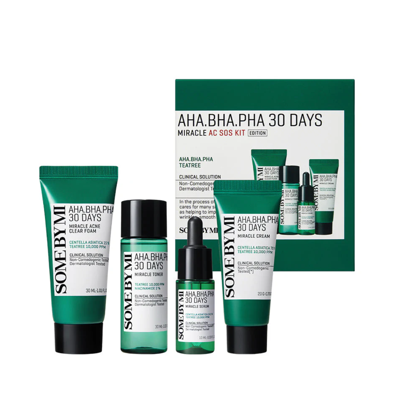 Soin Visage AHA-BHA Miracle AC SOS Kit SOME BY MI - Anti-Imperfections