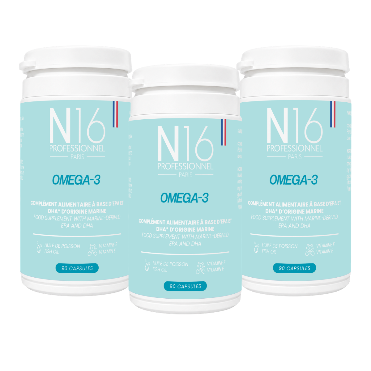 Omega-3 Complément Alimentaire N16 Professionnel - hairStore.fr