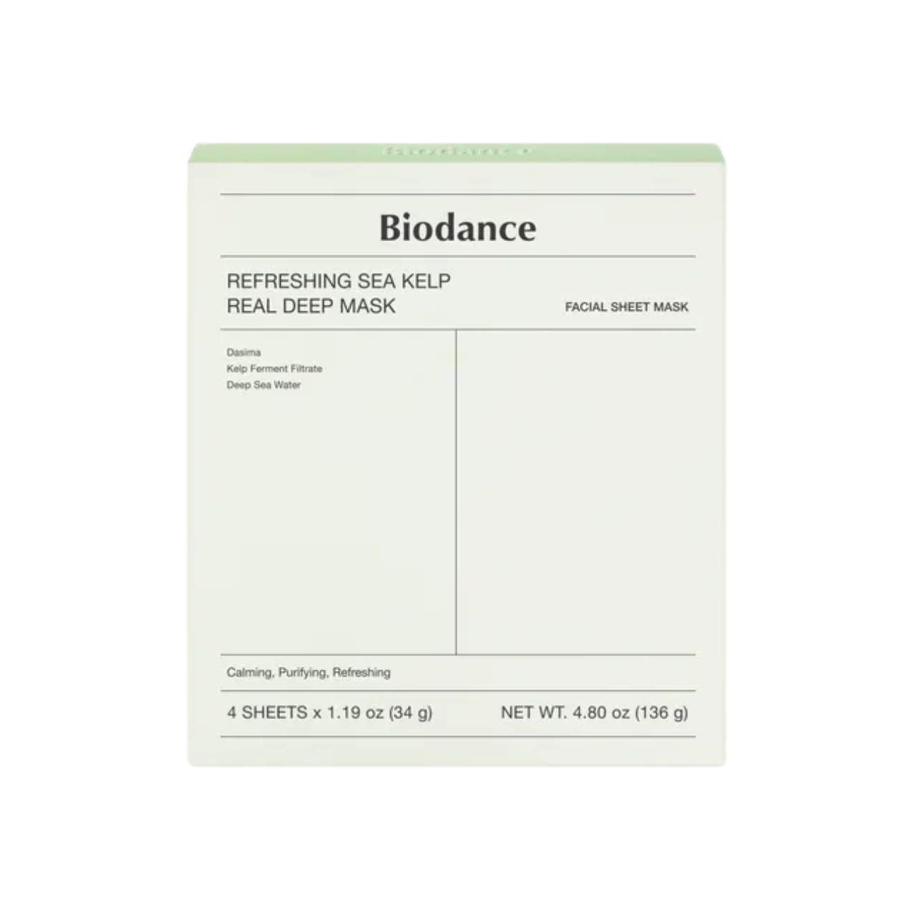 Pack Refreshing Sea Kelp Real Deep Mask