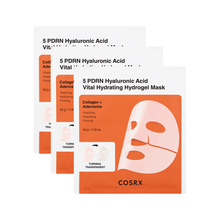 Masque Pack 5 PDRN Hyaluronic Acid Vital Hydrating Hydrogel Mask Cosrx - Régénération