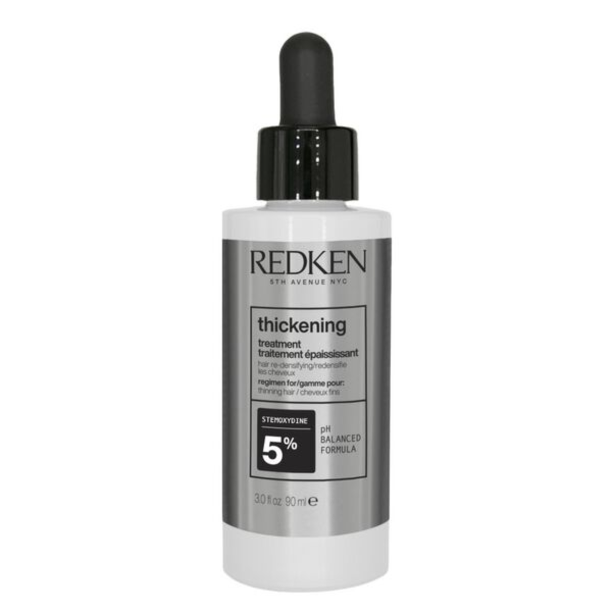 Redken Cerafill Retaliate Stemoxydine 5% 90 ml, sérum densifiant pour cheveux affinés et clairsemés favorisant une chevelure plus dense et volumineuse.
