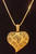 Heart Roots 2" Gold Filigree Pendant