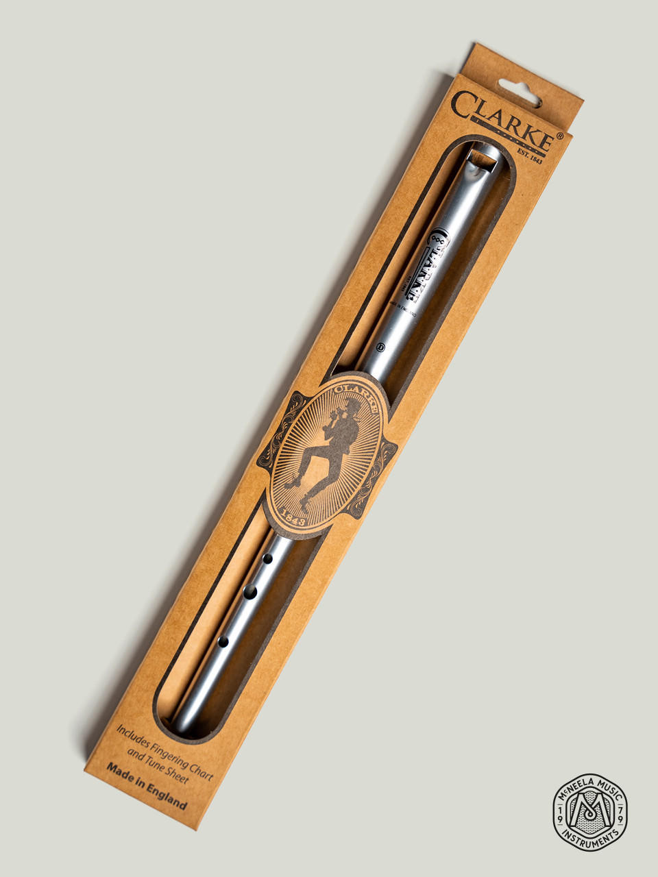 Clarke Silver Whistle - Wooden Flutes for Sale | McNeela Music