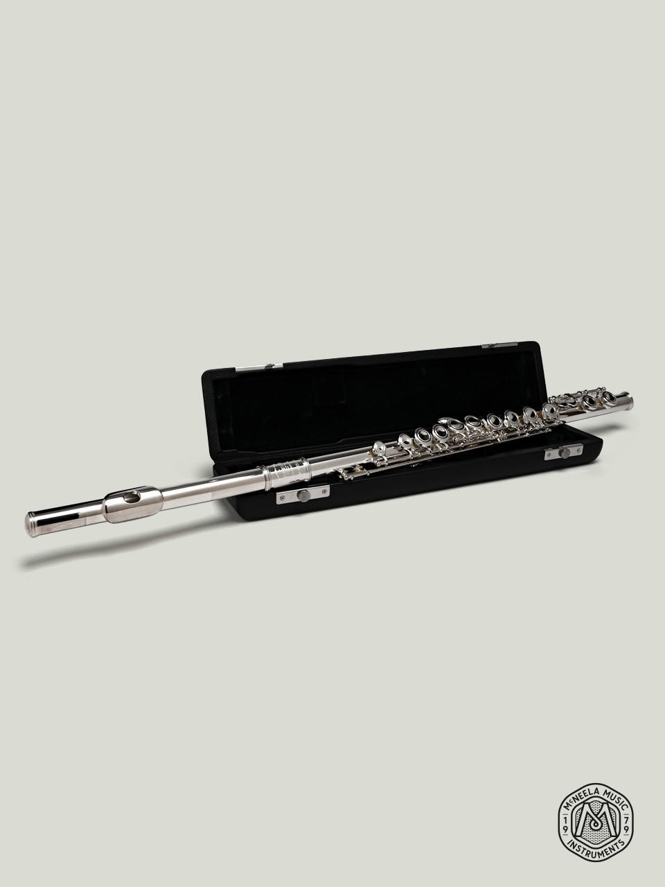 Flutes : [Offer Inside!] Urbano Beginner Silver Flute w/ Sterling Silver Lip Plate - PM Series by McNeela