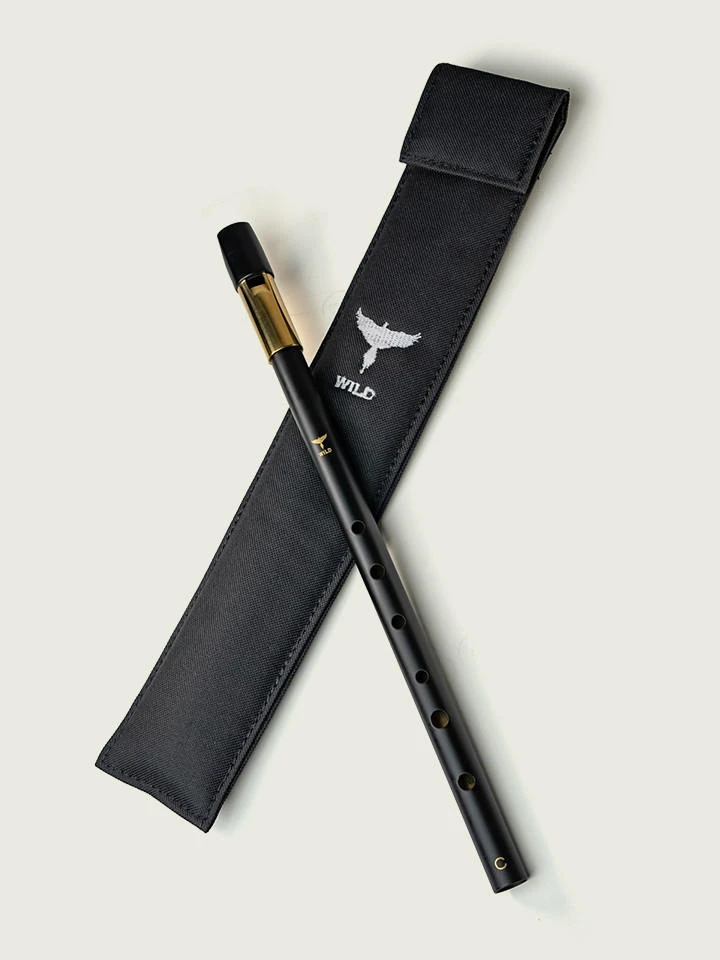 Wild Irish Whistle Key of C - Tuneable Brass Tin Whistle in C - McNeela