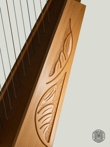 McNeela 12 string baby harp - Irish lever harp