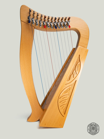 McNeela 12 string baby harp - Irish lever harp