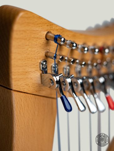McNeela 12 string baby harp - Irish lever harp