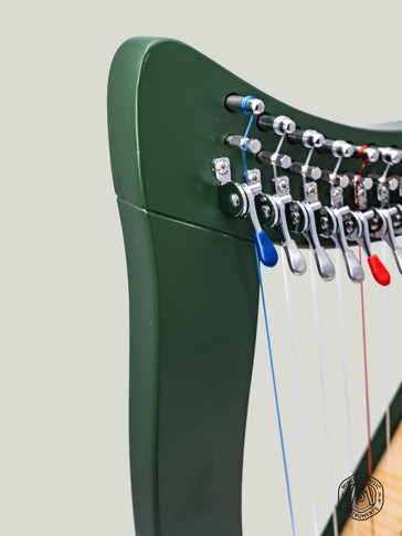 McNeela 12 string baby harp Green - Irish lever harp