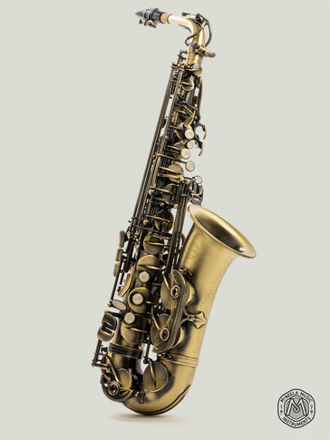 McNeela Antique Finish Alto Saxophone Set
